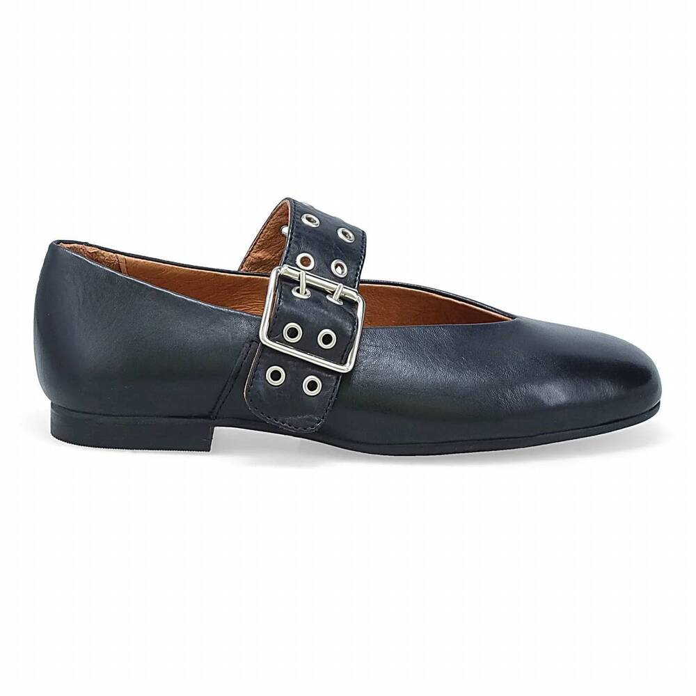 NEW MIZ MOOZ women's zephyr round toe flats in black